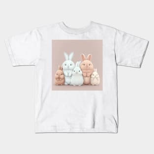 cute bunny rabbits loaf Kids T-Shirt